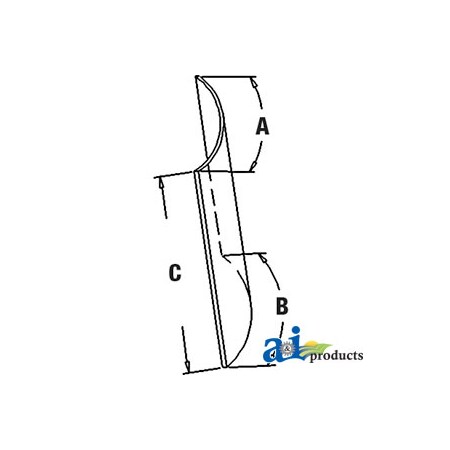 A & I Products Glass, Upper (RH) 42" x34" x9.5" A-R93148